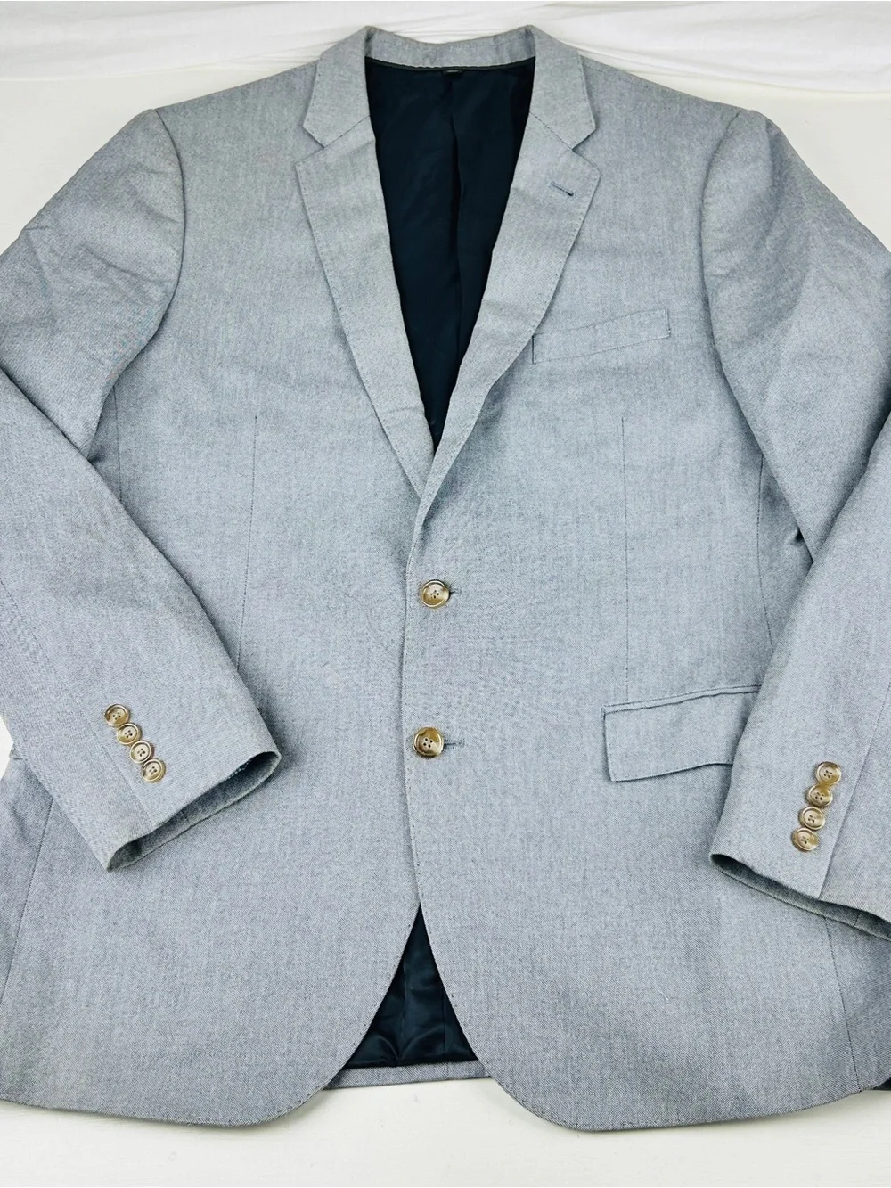 J. Crew Ludlow Carpini Blazer Sport Jacket 42L Gray Italian Cotton